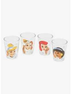 Kitchen Disney Princesses Minimal Portraits Mini Glass Set - BoxLunch Exclusive