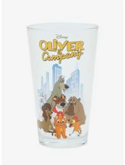 Drinkware Disney Oliver & Company Character Portrait Pint Glass - BoxLunch Exclusive