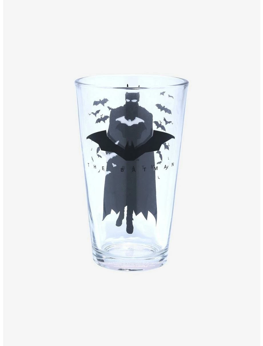 Drinkware DC Comics The Batman Silhouette & Logo Pint Glass - BoxLunch Exclusive - Image 2
