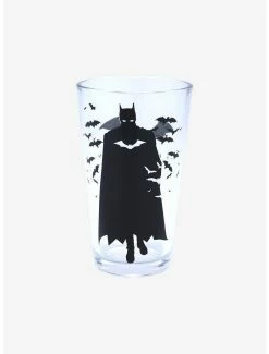 Drinkware DC Comics The Batman Silhouette & Logo Pint Glass - BoxLunch Exclusive