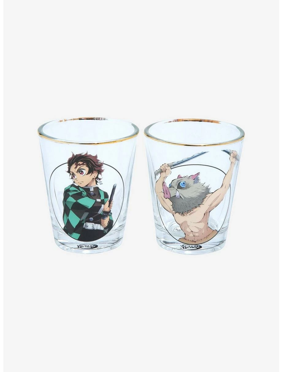 Drinkware Demon Slayer: Kimetsu No Yaiba Character Portraits Mini Glass Set - Image 3