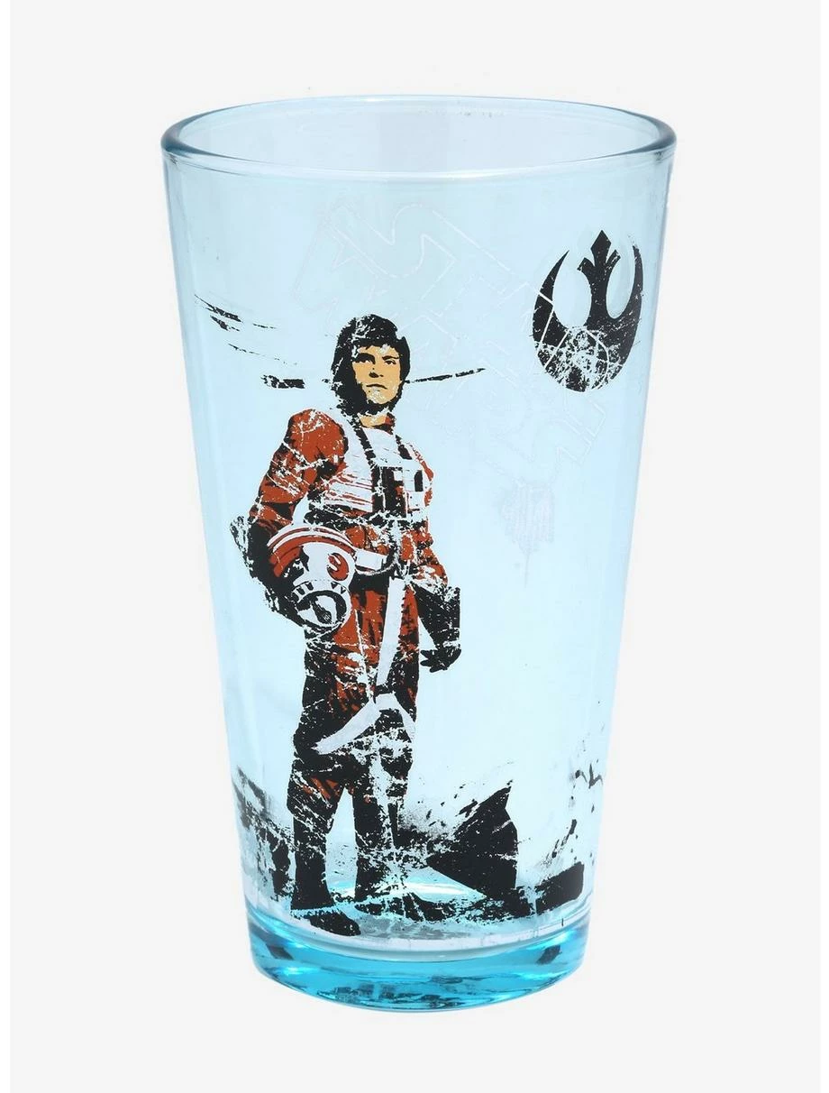 Drinkware Star Wars Luke Skywalker & Princess Leia Pint Glass Set - Image 2