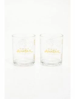 Drinkware Avatar: The Last Airbender Four Nations Gold Foil Glass Set