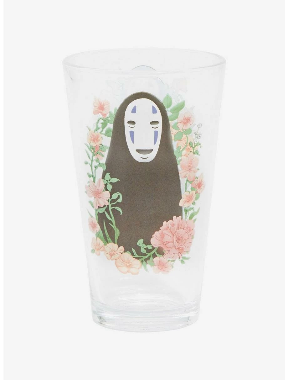 Drinkware Studio Ghibli Spirited Away No-Face Floral Pint Glass - BoxLunch Exclusive 4 Drinkware Studio Ghibli Spirited Away No-Face Floral Pint Glass - BoxLunch Exclusive - Image 2