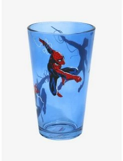 Drinkware Marvel Spider-Man Swinging Spider-Man Pint Glass - BoxLunch Exclusive