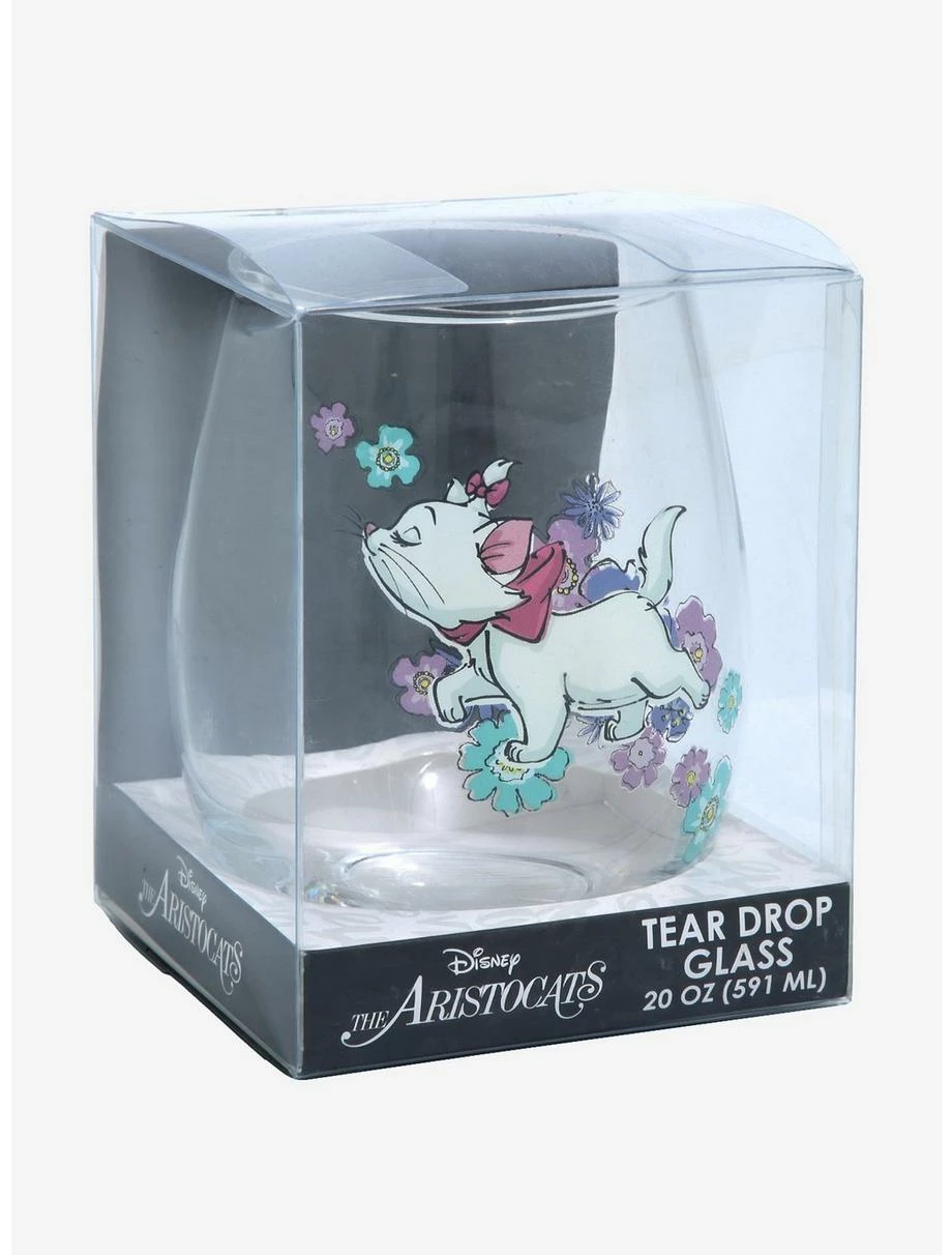 Drinkware Disney The Aristocats Marie Floral Wine Glass - BoxLunch Exclusive - Image 2