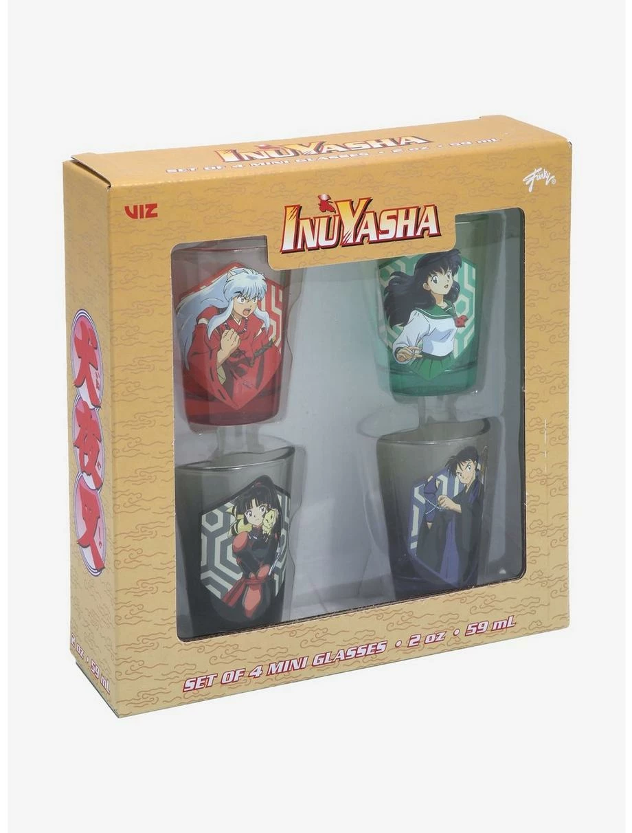 Drinkware InuYasha Character Portraits Ombre Mini Glass Set - Image 5