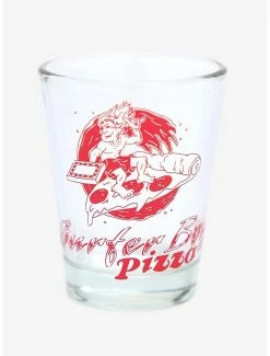 Drinkware Stranger Things Surfer Boy Pizza Logo Mini Glass