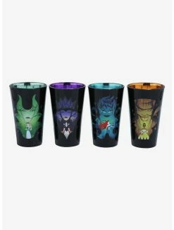 Drinkware Disney Princesses & Villains Portraits Pint Glass Set - BoxLunch Exclusive