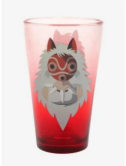 Drinkware Studio Ghibli Princess Mononoke San Portrait Ombre Pint Glass - BoxLunch Exclusive