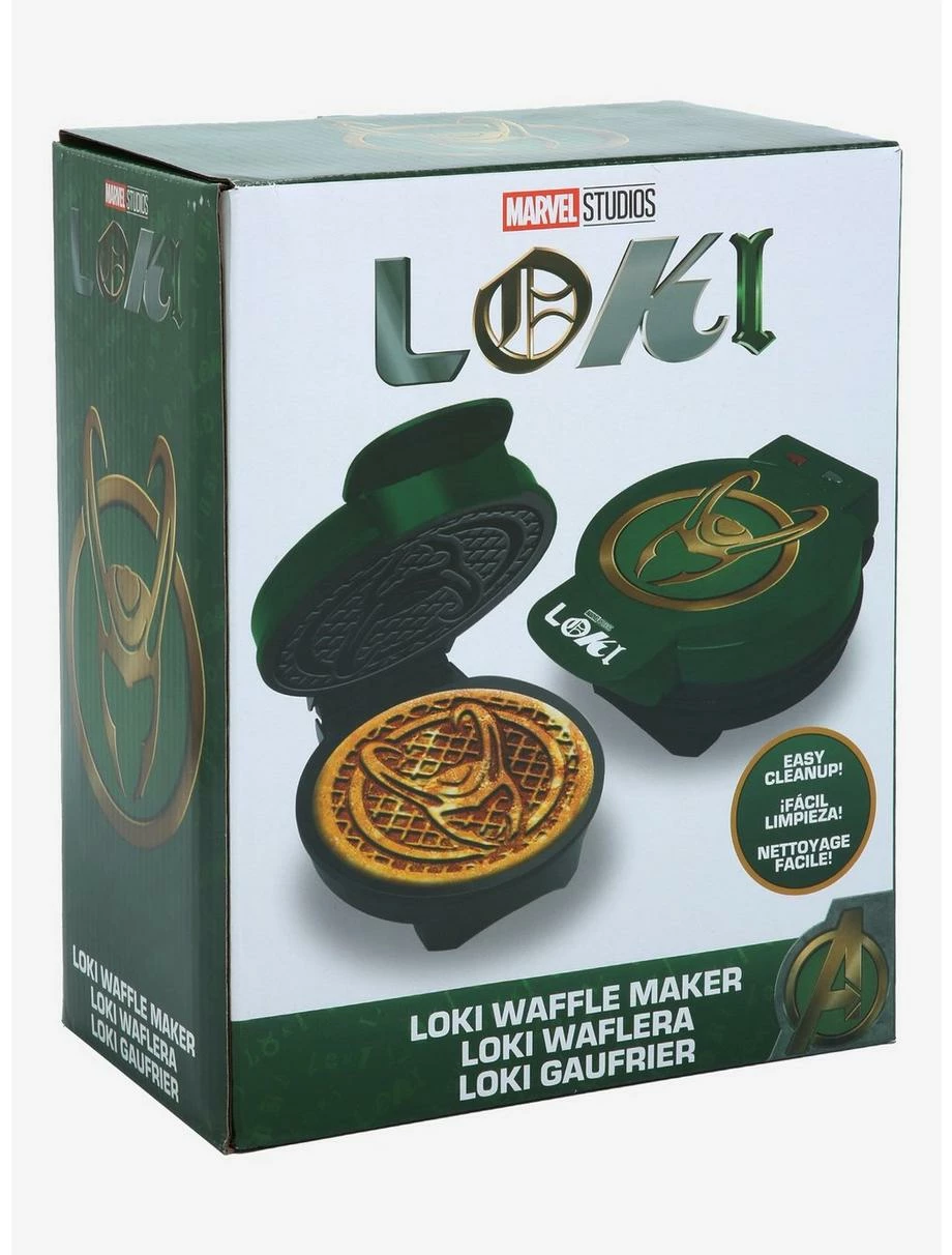 Kitchen Marvel Loki Horned Helmet Logo Waffle Maker - Image 4