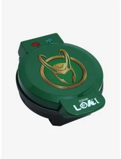 Kitchen Marvel Loki Horned Helmet Logo Waffle Maker