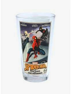 Drinkware Marvel Spider-Man Spider-Verse Friends Poster Pint Glass