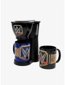 Kitchen WWE Coffee Maker With 2 Mugs
