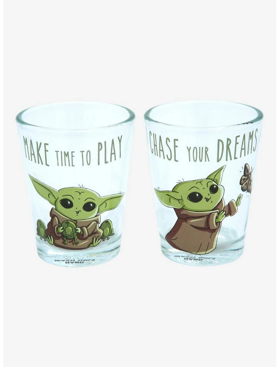 Drinkware Star Wars The Mandalorian The Child Mini Glass Set - Image 3