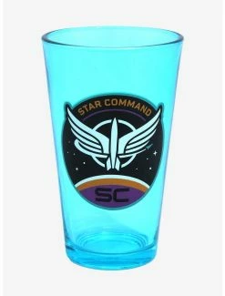 Kitchen Disney Pixar Lightyear Star Command Logo Pint Glass - BoxLunch Exclusive