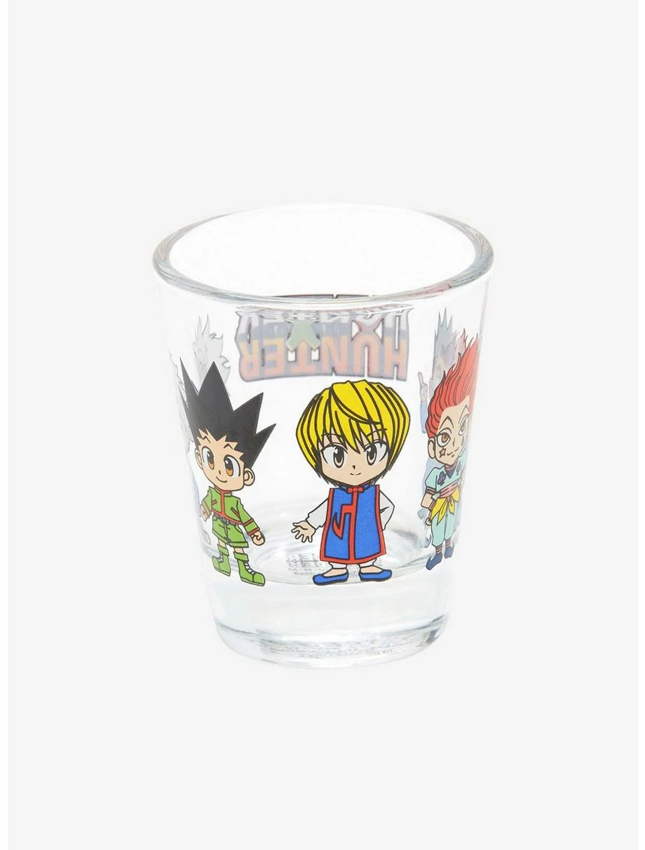 Drinkware Hunter X Hunter Chibi Group Portrait Mini Glass - Image 2