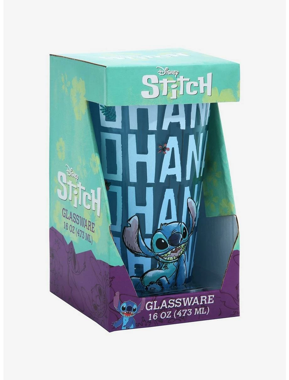 Drinkware Disney Lilo & Stitch Ohana Pint Glass - Image 2