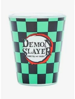 Drinkware Demon Slayer: Kimetsu No Yaiba Tanjiro Hanafuda Earring Mini Glass - BoxLunch Exclusive
