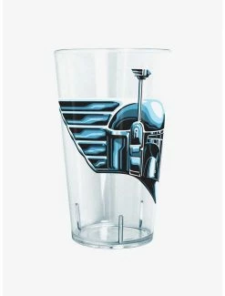 Kitchen Star Wars The Book Of Boba Fett Chrome Boba Helmet Pint Glass