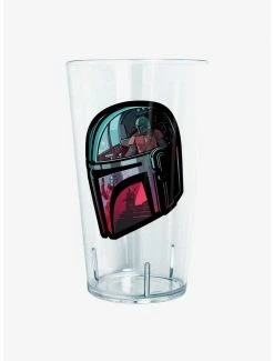 Kitchen Star Wars The Mandalorian Helmet Explanation Pint Glass