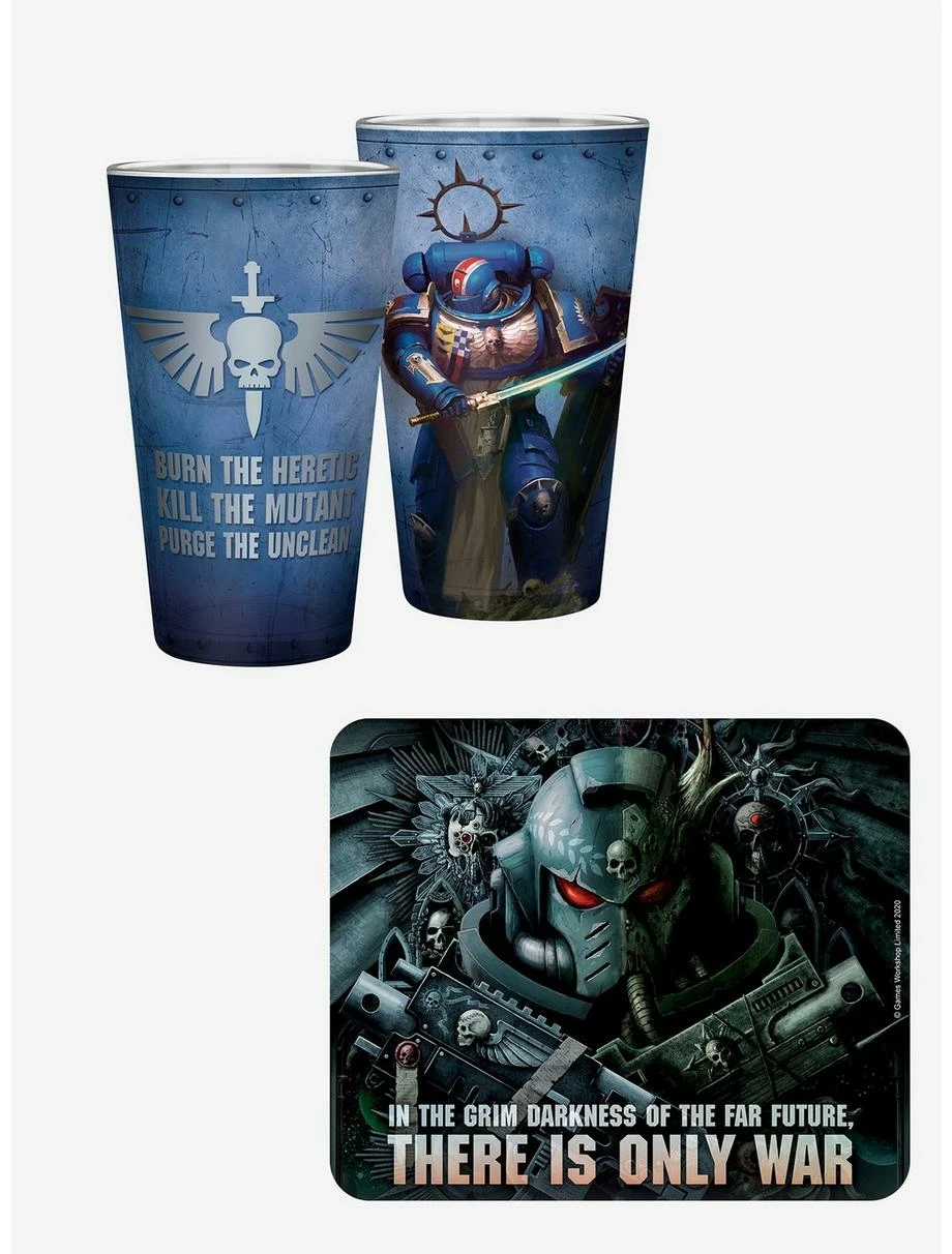 Kitchen Warhammer 40K Mousepad And Glass Bundle 3 Kitchen Warhammer 40K Mousepad And Glass Bundle