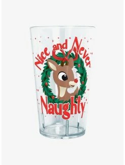 Kitchen Rudolph The Red-Nosed Reindeer Nice And Never Naughty Tritan Cup
