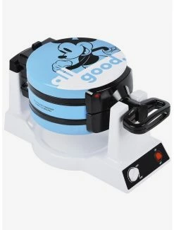 Kitchen Disney Mickey Mouse And Minnie Mouse Double Flip Waffle Maker